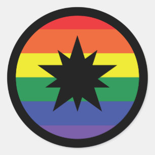 Sticker Rond Ansteorra Pride