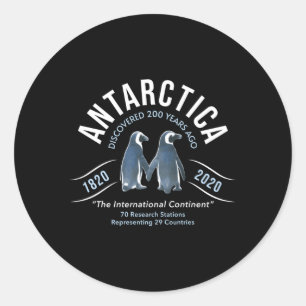 Sticker Rond Antarctique Découvert Il Y A 200 Ans Res Scientifi