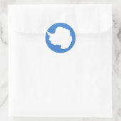 Sticker Rond Antarctique Drapeau de haute qualité (Sac)