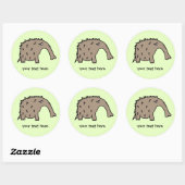 Sticker Rond Anteater (Feuille)