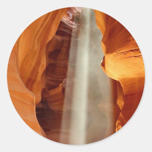Sticker Rond Antelope Canyon Arizona (Devant)