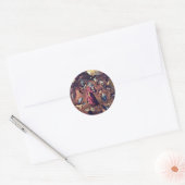 Sticker Rond Anthony Avec Des Monstres. Par Hieronymus Bosch (Enveloppe)