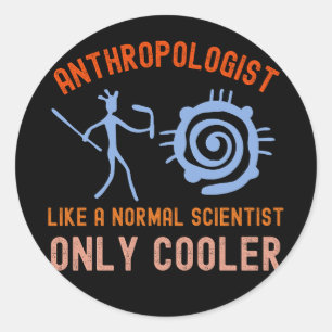 Sticker Rond Anthropologie médico-légale, anthropologue