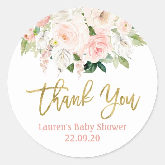 Sticker Rond Anthurium floral (Devant)