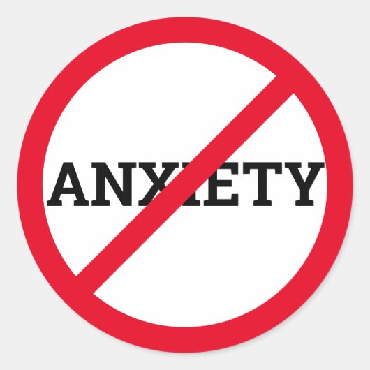 Sticker Rond Anti-anxiété (Devant)