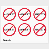 Sticker Rond Anti-anxiété (Feuille)