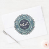 Sticker Rond Anti-avortement (Enveloppe)