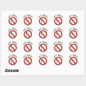 Sticker Rond Anti Dentite (Feuille)