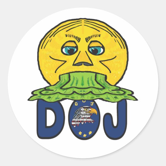 Sticker Rond Anti DOJ (Devant)