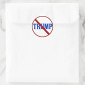 Sticker Rond Anti Donald Trump Red X (Sac)