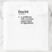 Sticker Rond Anti-fascisme (Sac)