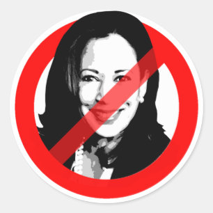 STICKER ROND ANTI HARRIS