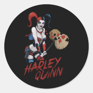 Sticker Rond Anti-héros de bande dessinée Big Hammer
