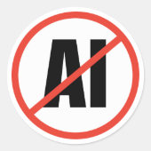 Sticker Rond Anti-IA (Devant)