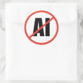Sticker Rond Anti-IA (Sac)