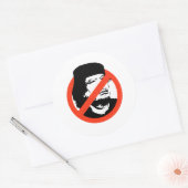 STICKER ROND ANTI-KADHAFI (Enveloppe)