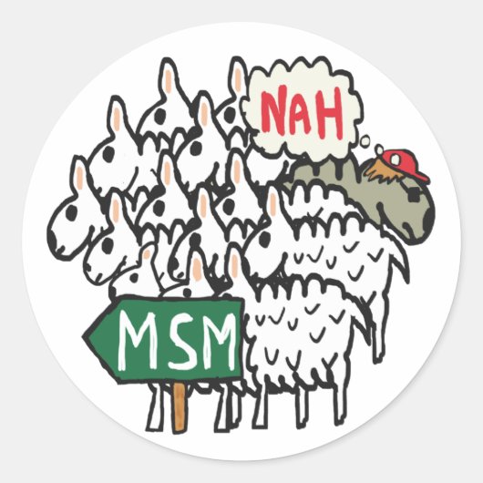 Sticker Rond Anti MSM (Devant)