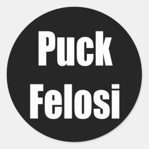 Sticker Rond Anti Nancy Pelosi - galet Felosi