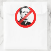 STICKER ROND ANTI NEWSOM (Sac)