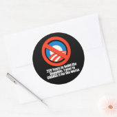 Sticker Rond Anti-Obama - 220 ans pour construire la république (Enveloppe)
