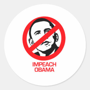Sticker Rond Anti-Obama - Entraver Obama