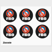 Sticker Rond Anti-Obama - fbo (Feuille)