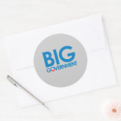 Sticker Rond Anti-Obama - Grand gouvernement (Enveloppe)
