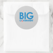 Sticker Rond Anti-Obama - Grand gouvernement (Sac)