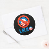Sticker Rond Anti-Obama - LMAO (Enveloppe)