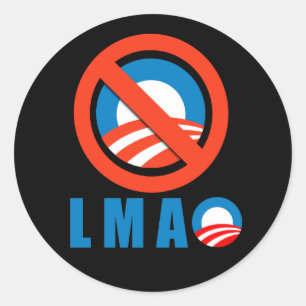 Sticker Rond Anti-Obama - LMAO
