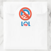 Sticker Rond Anti-Obama - LOL (Sac)