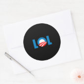 Sticker Rond Anti-Obama - LOL (Enveloppe)