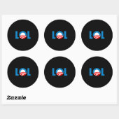 Sticker Rond Anti-Obama - LOL (Feuille)