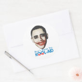 Sticker Rond Anti-Obama - Ne buvez pas le canon (Enveloppe)