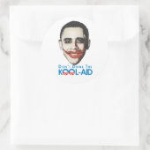 Sticker Rond Anti-Obama - Ne buvez pas le canon (Sac)