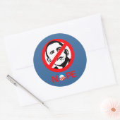 Sticker Rond Anti-Obama - Non (Enveloppe)