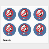 Sticker Rond Anti-Obama - Non (Feuille)