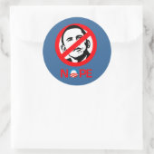 Sticker Rond Anti-Obama - Non (Sac)