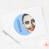 Sticker Rond Anti-Obama - SANS ESPOIR (Enveloppe)
