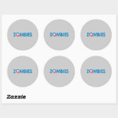 Sticker Rond Anti-Obama - Zombies (Feuille)