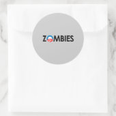 Sticker Rond Anti-Obama - Zombies noir (Sac)
