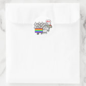 Sticker Rond Anti Rainbow Sheep (Sac)