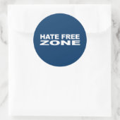 Sticker Rond Anti-Républicain - Zone Haine Free 2 (Sac)