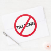 Sticker Rond Anti-Talking (Enveloppe)
