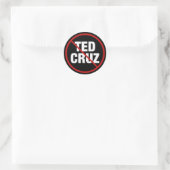 Sticker Rond Anti Ted Cruz Texas Democrat Black Political (Sac)