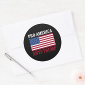 Sticker Rond Anti-Trump - Anti-Trump - - (Enveloppe)