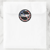 Sticker Rond Anti-Trump pro-démocratie (Sac)