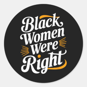 Sticker Rond Anti Trump Résister Aux Femmes Noires Les Femmes N