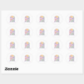 Sticker Rond Anti-Trump subtil (Feuille)