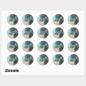 Sticker Rond Antibes le matin par Claude Monet (Feuille)